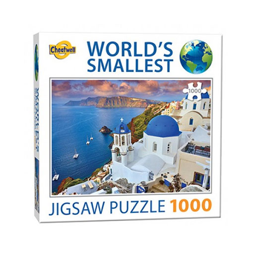 World's Smallest Jigsaw Puzzle (1000 biter) - Santorini Island
